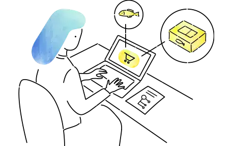 鮮魚店のホームページ制作